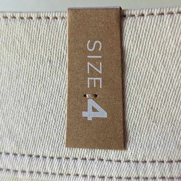 PRANA NWT Broadway Denim Stretch Skirt sz 4 in Natural - Picture 10 of 12